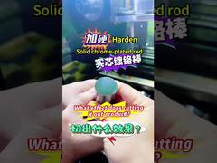 Thanh mạ crôm cứng, đặc khi cắt sẽ tạo ra hiệu ứng gì?